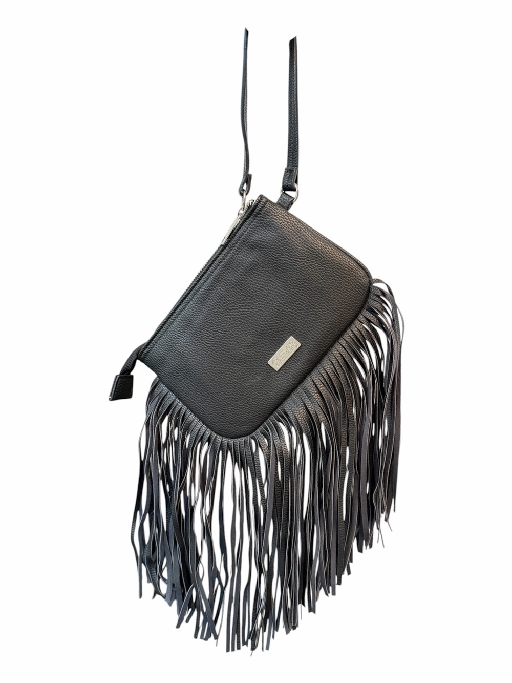 CARLOS SANTANA Small Faux Leather Fringe Purse